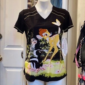 Disney tooniforms Bambi small scrub top
